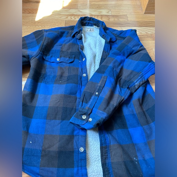 Red head brand fleece button down coat - Picture 1 of 3